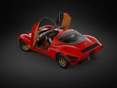 1967 Alfa Romeo Tipo 33 Stradale 3D model