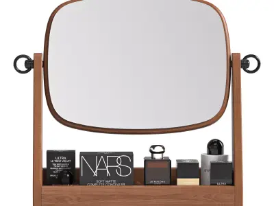 Makeup Mirror Storage Box 3D model