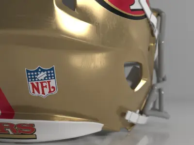 Helmet NFL Casco sport pro 3D model