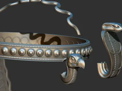 Tutankhamun pharaonic crown 3d Printable model  3D print model