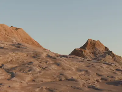 Trio Mountains Free 3D model