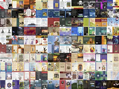 100 unique books 001 3D model