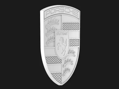 Porsche logo 01 3D print model