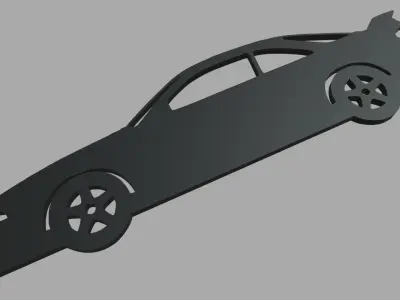 Nissan Silvia S14 Veilside Coupe 1995 Key Ring 3D print model