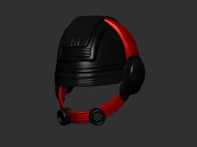helmet high poly sculpt 3d printable  3D model 13