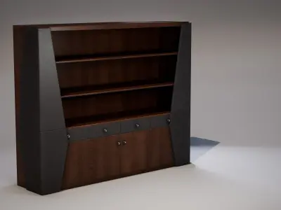 Shelf 02 Low-poly 3D model