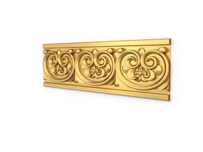Classic carved decor ornament 374  3D model