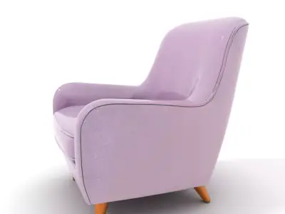 Lavender Armchair model pack Low-poly 3D model