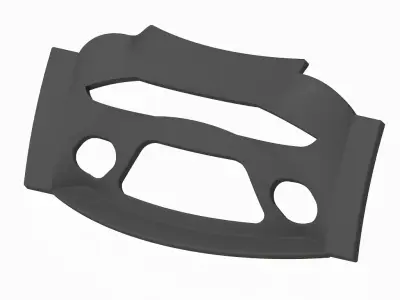 Carbon Fiber Car Front Bumper 3D print model