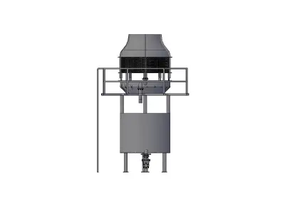 Cooling tower 3D print model