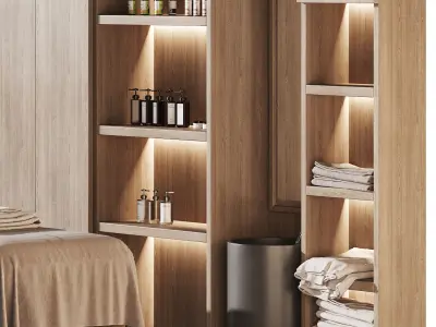 Modern spa and accessories 03 3D model