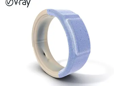 Smart Ring Wearable Technology Model Pack Low-poly 3D model