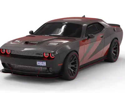 Doodge challanger 3D model