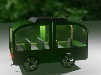 Cartoon Bus Free 3D model