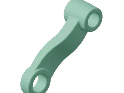 Plastic Vehicle Steering Linkage Toy 3D model