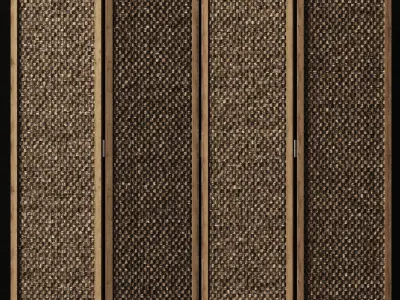 Wood screen decor n1 3D model