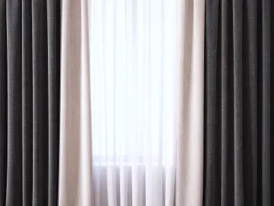 Set 41 Curtains 3D model