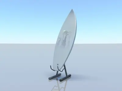 surfboard  V1 Low-poly 3D model
