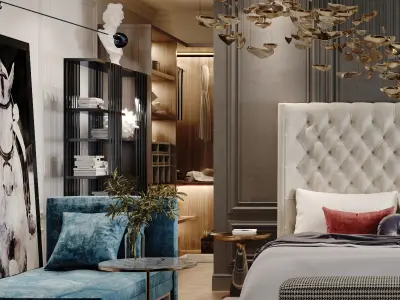 Modern Bedroom Luxury  3D model