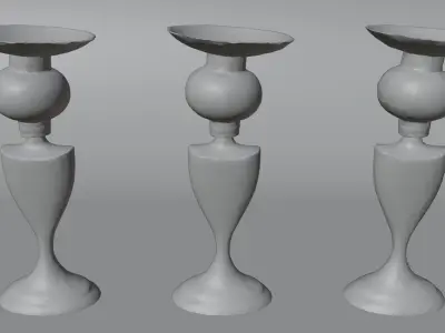 Photogrammetry Scanned Decorative Object Realistic Low-poly 3D model