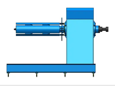 Decoiler machine 3D print model