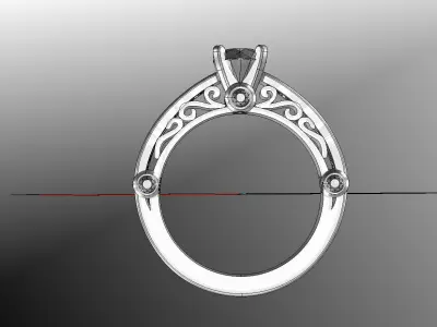 Arabic Ring 3D print model