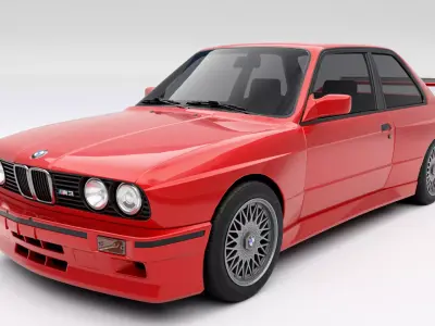BMW M3 E30 Low-poly 3D model