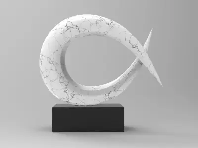 Kamisu Vase Low-poly 3D model