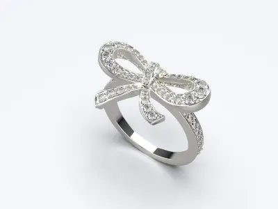 Bow Ring 3D print model