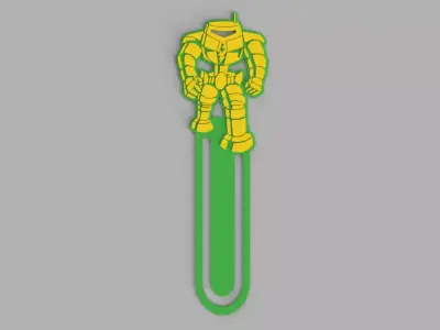 Robot Sheldon Cooper From Big Bang Theory Logo Bookmark Free 3D print model