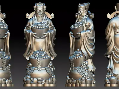 god of Wealth  3D print model