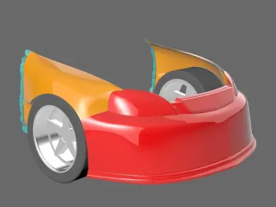 honda civic  front 3d scan 3D model
