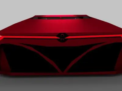 Supercar 1XC Concept Low-poly 3D model