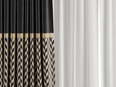 Curtain Set M54 3D model