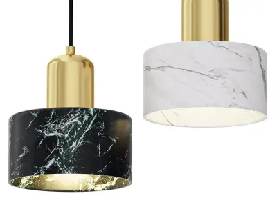 Nordic Luxury Marble Pendant Light 3D model