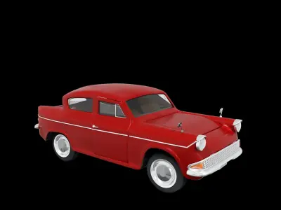 car retro Anglia 4  105E 3D model