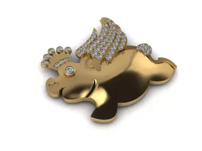 Pig Pendant  3D print model