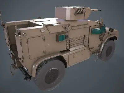 Typhoon VDV K-4386 Desert Low-poly 3D model