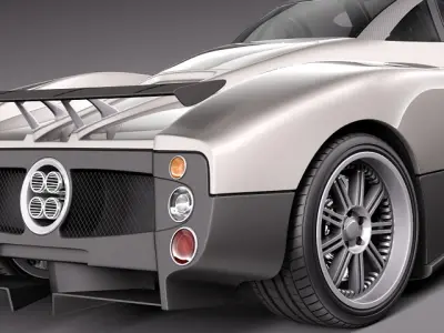 Pagani Zonda F 2005 3D model
