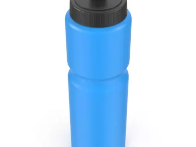 Blue Sports Bottle 2 Low-poly 3D model
