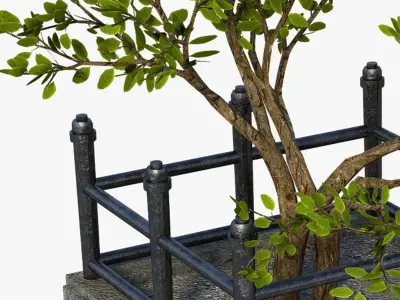 Modern Landscape Plant Green 3D model