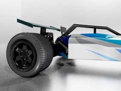 RC CAR model Low-poly 3D model