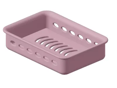 Plastic Exquisite Soap Holder 3D model