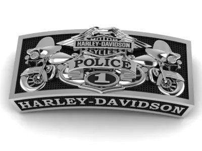 Harley-Davidson Belt Buckle Code-CGH006 3D print model