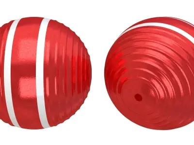 Croquet Ball All Colors 3D model