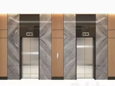 Modern Luxury Elevator Lift 3D model