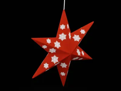 Christmas Star  Low-poly 3D model