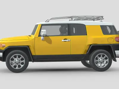 Toyota FJ Cruiser Low-poly 3D model