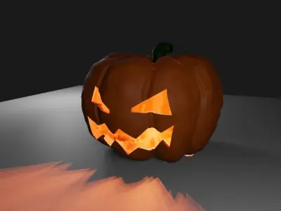 Pumpkin Head Halloween High Poly - Cabeca Abobora 3D model
