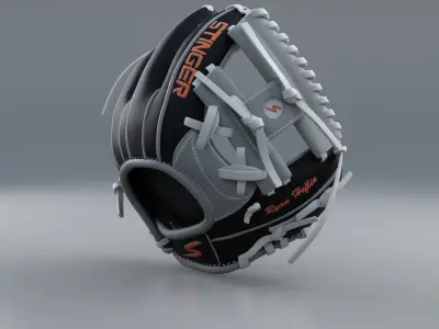 Baseball Glove 3D model